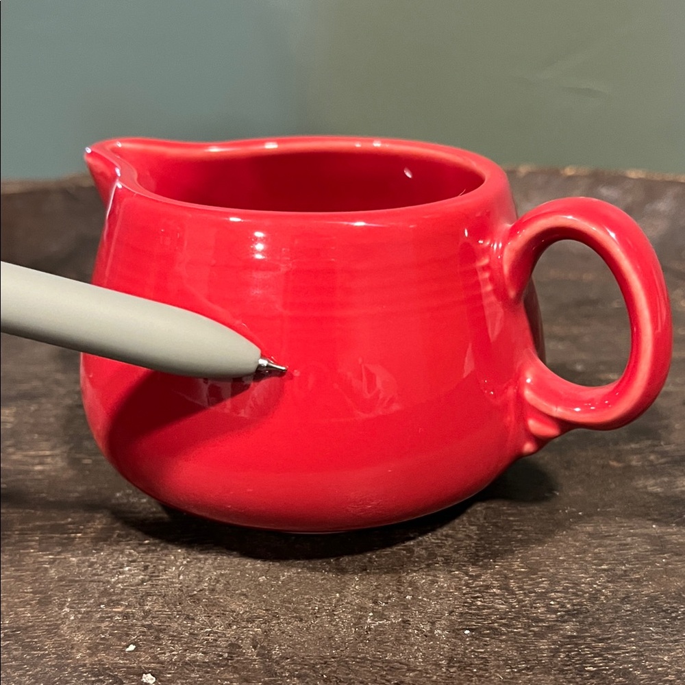 Scarlet Fiestaware Sugar and Creamer Set - Picture 8 of 8